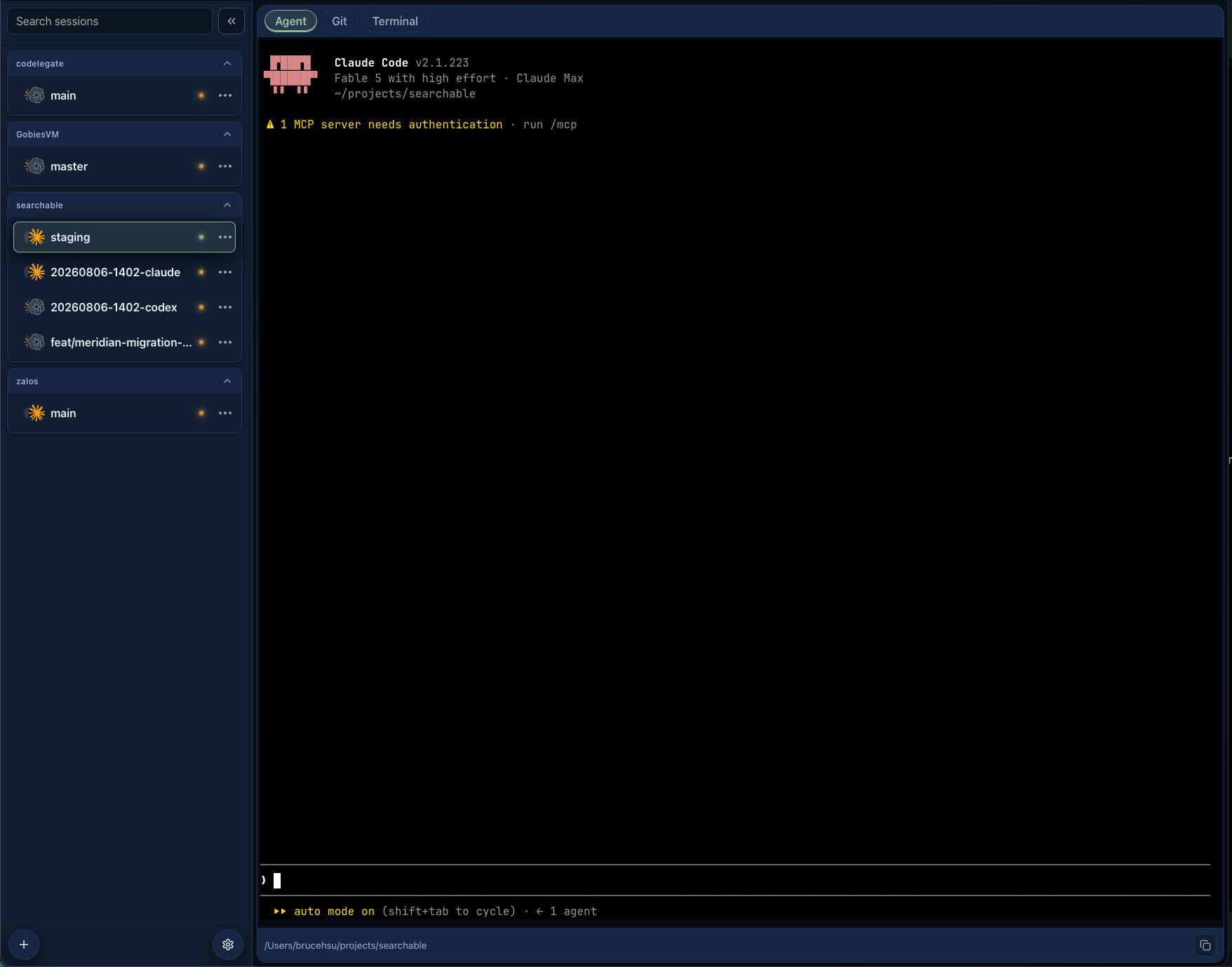 Codelegate's redesigned layered interface